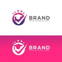 utbildning logotyp ikon varumärke identitet tecken symbol mall vektor