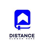 Entfernung Lernen Logo Symbol Marke Identität Zeichen Symbol Vorlage vektor