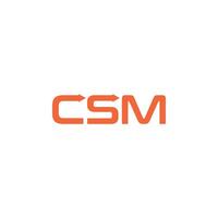 brev csm logotyp vektor