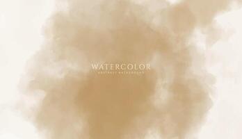 abstrakt horisontell vattenfärg bakgrund. neutral ljus brun färgad tömma Plats bakgrund illustration vektor