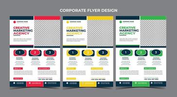 Business Flyer Design-Vorlage vektor