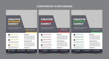 Business Flyer Design-Vorlage vektor