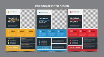 Corporate Business Flyer Design-Vorlage vektor