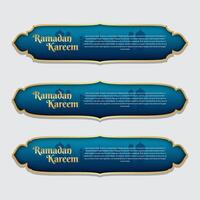 Ramadan Kareem islamische Banner Vorlage vektor