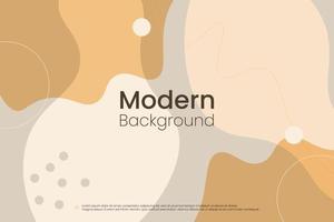 Moderne und stilvolle Vorlagen mit organischen abstrakten Formen und Linien in Nude-Pastellfarben. neutraler Hintergrund im minimalistischen Stil. zeitgenössische Vektorillustration vektor