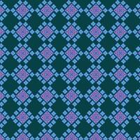 Jahrgang Blumen- nahtlos Muster, Mogul Blume Muster mit Blau Hintergrund vektor