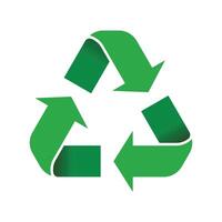 Grün recyceln Symbol Symbol isoliert Weiß Hintergrund Vektor Illustration