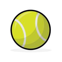 tennis boll ikon logotyp isolerat vit bakgrund vektor illustration