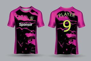 Vektor Fußball Jersey Design zum Sublimation, Sport t Hemd Design