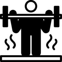 Crossfit Glyphe Symbol vektor