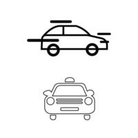 Auto Piktogramm, minimal Linie Symbol Transport Illustration. Profi Vektor