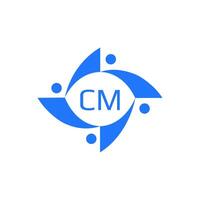 cm Logo. c m Design. Weiß cm Brief. cm, c m Brief Logo Design. Initiale Brief cm verknüpft Kreis Großbuchstaben Monogramm Logo. c m Brief Logo Vektor Design. Profi Vektor