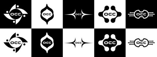 occ logotyp. o c c design. vit occ brev. occ, o c c brev logotyp design. första brev occ länkad cirkel versal monogram logotyp. o c c brev logotyp vektor design. occ brev logotyp design. proffs vektor