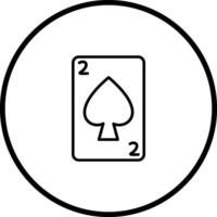 Pik-Kartenvektorsymbol vektor