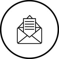 Vektorsymbol für E-Mail-Dokumente vektor