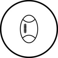 Rugby-Vektor-Symbol vektor