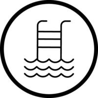 Schwimmbad-Vektor-Symbol vektor