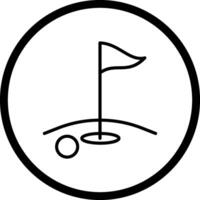 Golf-Vektor-Symbol vektor