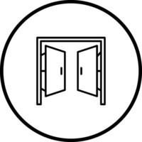 Türen-Vektor-Symbol vektor