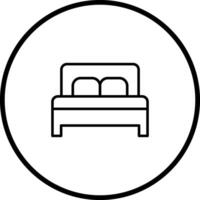 doppelt Bett ii Vektor Symbol