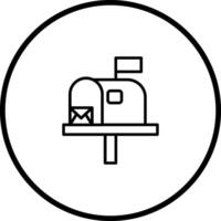 Mailbox-Vektorsymbol vektor