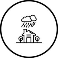 regn vektor ikon