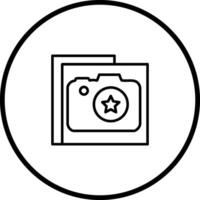 Star Fotografie Vektor Symbol