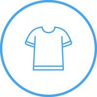 T-Shirt mit Linienvektorsymbol vektor