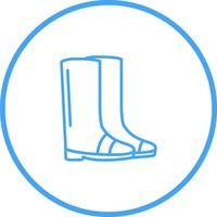 Vektorsymbol für Gartenstiefel vektor