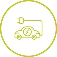 Vektorsymbol für Elektroautos vektor