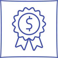 Dollar-Abzeichen-Vektor-Symbol vektor