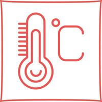 Symbol für Temperaturvektor vektor