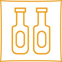 Vektorsymbol für Trinkflasche vektor