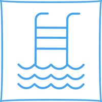 Schwimmbad-Vektor-Symbol vektor