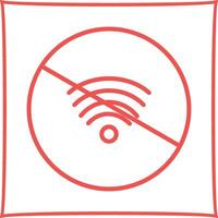 kein WLAN-Vektorsymbol vektor