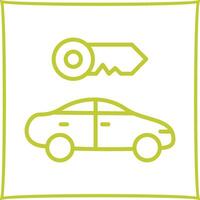 Mieten Sie ein Auto-Vektorsymbol vektor