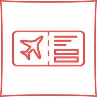 Vektorsymbol für Flugtickets vektor