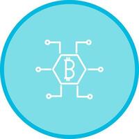 Bitcoin-Vektorsymbol vektor