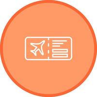 Vektorsymbol für Flugtickets vektor