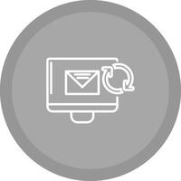 Aktualisierung Mail Vektor Symbol