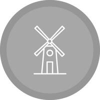 Symbol für Windmühlenvektor vektor