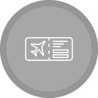 Vektorsymbol für Flugtickets vektor