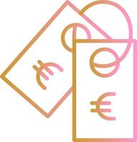 Euro-Tag-Vektor-Symbol vektor