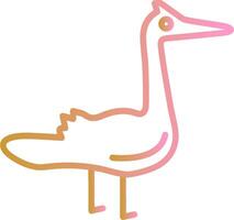 flamingo vektor ikon