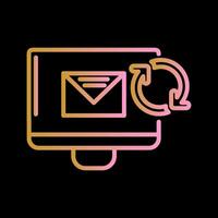 Aktualisierung Mail Vektor Symbol