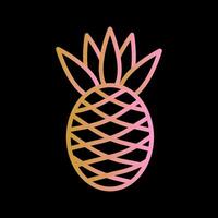 Ananas-Vektor-Symbol vektor