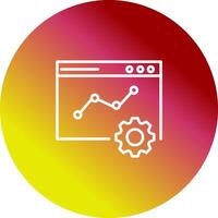 Vektorsymbol für die Weboptimierung vektor