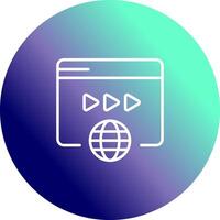 Video-Marketing-Vektorsymbol vektor