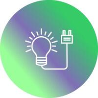 elektrisk Glödlampa vektor ikon