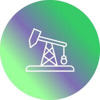 Pumpjack-Vektorsymbol vektor